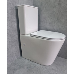 Унитаз-компакт CeramaLux Rimless TR2178 с крышкой микролифт (Система смыва торнадо) - фото 