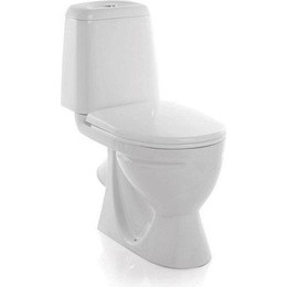 Унитаз напольный Sanita Идеал эконом WC.CC/Ideal/1-P/WHT.G/S1 с крышкой полипропилен - фото 