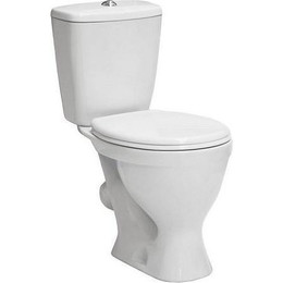 Унитаз напольный Sanita Эталон эконом WC.CC/Etalon/1-P/WHT.G/S1 с крышкой полипропилен - фото 