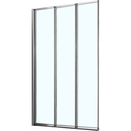 Шторка для ванны Azario Preston 110x150 см AZ-NFC6433 1100, хром/прозрачное - фото 