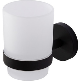 Стакан для зубных щеток Cezares Relax RELAX-TUMS-NOP, цвет чёрный матовый - фото 