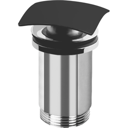 Донный клапан Cezares CZR-B-SCQ-NOP, чёрный матовый - фото 