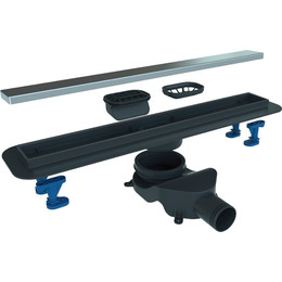 Трап Belbagno Luce 90 см BB-LD-LUCE-90-CR, хром (под плитку), Цвет производителя: хром, Размер трапа: 850 - фото 