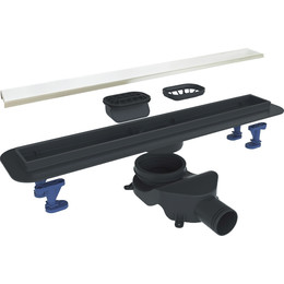 Трап Belbagno Luce 60 см BB-LD-LUCE-60-BIANCO, белый матовый (под плитку), Цвет производителя: белый матовый, Размер трапа: 550 - фото 