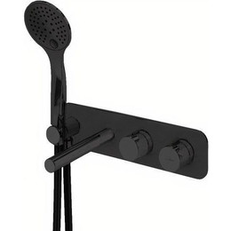 Смеситель для ванны Cezares CZR-B-VDM1-T-NOP (со скрытой частью) чёрный матовый - фото 