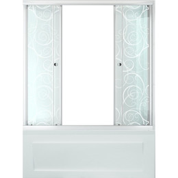 Шторка для ванны Triton Узор 170, белый/узор - фото 