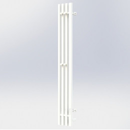 Полотенцесушитель электрический Тругор Пэк сп Вектор кв 4 П4 150х1200 мм (подключение справа) 00-00045251, белый - фото 