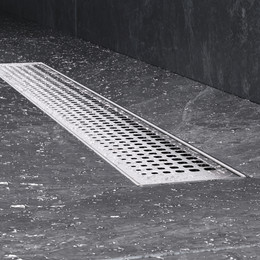 Душевой трап (лоток) 60 AM.PM MasterFlow W01SC-P11-060-01SB комбинированный затвор со стальной матовой решеткой - фото 