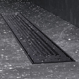 Душевой трап (лоток) 60 AM.PM PrimeFlow W02SC-P11-060-01BM комбинированный затвор с черной матовой решеткой - фото 