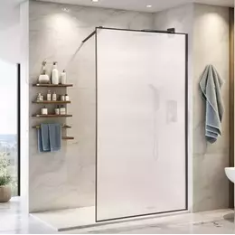 Душевая перегородка CeruttiSpa STRIP T90 90х190 см, чёрный/матовое - фото 