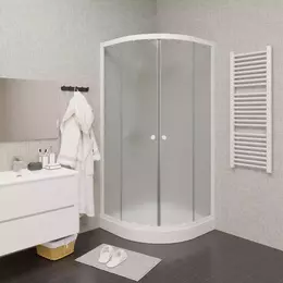 Душевое ограждение Parly 90х90 см ZF91 в комплекте с поддоном, белый/матовое - фото 