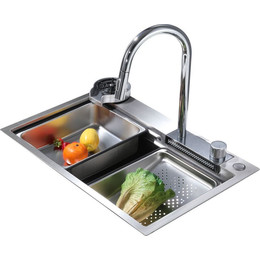 Кухонная мойка Abber Wasser Kreis AF2194, Цвет производителя: хром - фото 