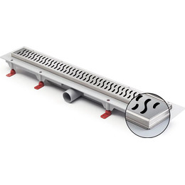 Трап Veconi N Harmony 65 см V650HN (под плитку) хром, Цвет производителя: хром, Размер трапа: 650 - фото 