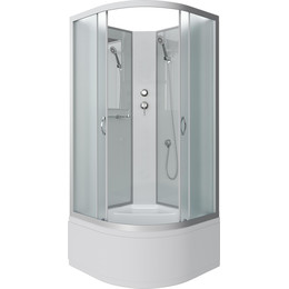 Душевая кабина Niagara Classic 100x100 см NG-2309-14BK, серебро/матовое (безсиликоновая сборка) - фото 