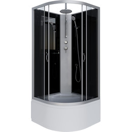 Душевая кабина Niagara Classic 100x100 см NG-2509-14BKT, серебро/тонированное (безсиликоновая сборка) - фото 