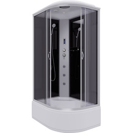 Гидробокс Niagara Classic 120x80 см NG-2510-14LF, серебро/тонированное (безсиликоновая сборка) - фото 