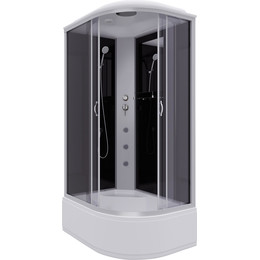 Гидробокс Niagara Classic 120x80 см NG-2510-14LG, серебро/тонированное (безсиликоновая сборка) - фото 