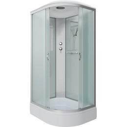 Душевая кабина Niagara Classic 100x80 см NG-33084-14L, серебро/матовое (безсиликоновая сборка) - фото 