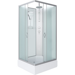 Душевая кабина Niagara Classic 100x80 см NG-33084-14QBKT, серебро/матовое (безсиликоновая сборка) - фото 