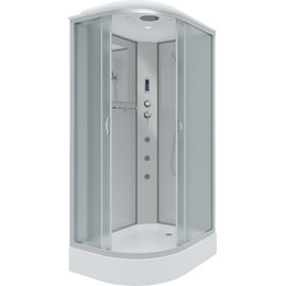 Гидробокс Niagara Classic 120x80 см NG-3312-14RF, серебро/матовое (безсиликоновая сборка) - фото 