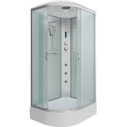 Гидробокс Niagara Classic 90x80 см NG-33984-14RF, серебро/матовое (безсиликоновая сборка) - фото 