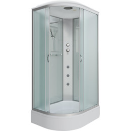 Гидробокс Niagara Classic 90x70 см NG-33974-14RG, серебро/матовое (безсиликоновая сборка) - фото 