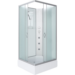 Гидробокс Niagara Classic 90x70 см NG-33974-14QBKG, серебро/матовое (безсиликоновая сборка) - фото 