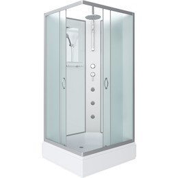 Гидробокс Niagara Classic 90x80 см NG-33984-14QBKTG, серебро/матовое (безсиликоновая сборка) - фото 