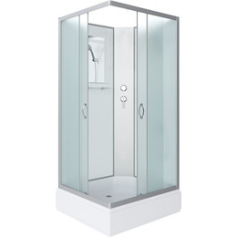 Душевая кабина Niagara Classic 90x70 см NG-33974-14QBK, серебро/матовое (безсиликоновая сборка) - фото 