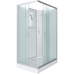 Душевая кабина Niagara Classic 90x70 см NG-43975-14QBK, серебро/матовое (безсиликоновая сборка) - фото 