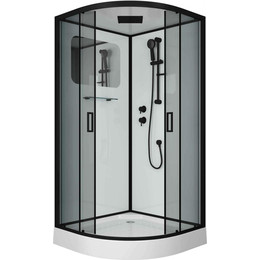 Душевая кабина Niagara Premium 100x100 см NG-6902-01 BLACK, матовый черный/тонированное (безсиликоновая сборка) - фото 