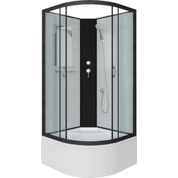 Душевая кабина Niagara Classic 100x100 см NG-6709-14BK, чёрный/прозрачное (безсиликоновая сборка) - фото 