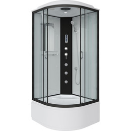 Гидробокс Niagara Classic 100x100 см NG-6709-14F, чёрный/прозрачное (безсиликоновая сборка) - фото 