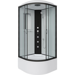 Гидробокс Niagara Classic 100x100 см NG-6709-14G, чёрный/прозрачное (безсиликоновая сборка) - фото 