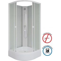 Душевая кабина Niagara Promo 80x80 см P80/26/MT/BK, белый/матовое (безсиликоновая сборка) - фото 