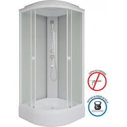 Душевая кабина Niagara Promo 90x90 см P90/26/MT, белый/матовое (безсиликоновая сборка) - фото 