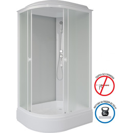 Душевая кабина Niagara Promo 110x80 см P110/80/26R/MT, белый/матовое (безсиликоновая сборка) - фото 