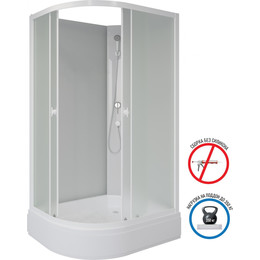 Душевая кабина Niagara Promo 90x70 см P90/70/26R/MT/BK, белый/матовое (безсиликоновая сборка) - фото 