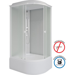 Душевая кабина Niagara Promo 90x80 см P90/80/40L/MT, белый/матовое (безсиликоновая сборка) - фото 