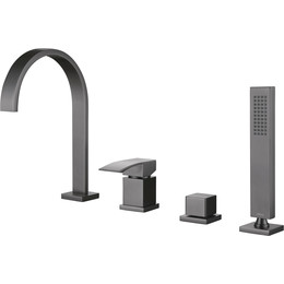 Смеситель для ванны Abber Wasserfall AF8613NG, никель, Цвет производителя: никель - фото 