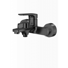 Смеситель для ванны Sole Abrau S013B, чёрный - фото 