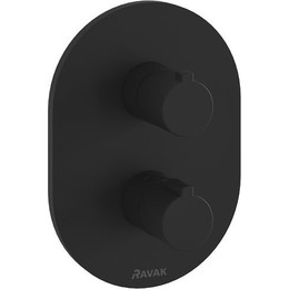 Смеситель для ванны с термостатом Ravak Chrome CR 063.00 X070432, чёрный - фото 