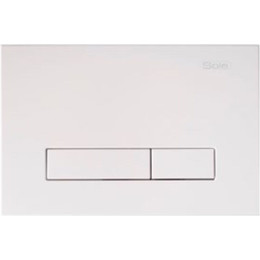 Кнопка смыва Sole s0323 white - фото 