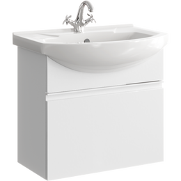 Тумба подвесная с раковиной Aqwella Rodos 65 см ROD01061, белый - фото 