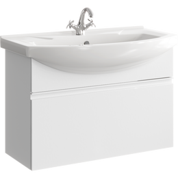 Тумба подвесная с раковиной Aqwella Rodos 85 см ROD01081, белый - фото 