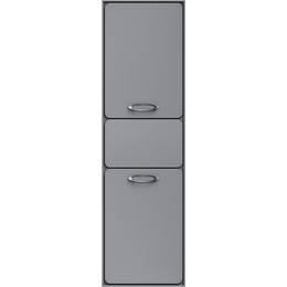 Пенал подвесной Mirsant Viva 45 см (универсальный), серый матовый - фото 