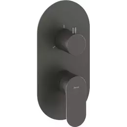 Смеситель для ванны Ravak 3 потребителя Eleganta EL 068.20GB.O3 X070334, графит матовый - фото 