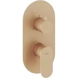 Смеситель для ванны Ravak 3 потребителя Eleganta EL 068.60RGB.O3 X070371, розовое золото - фото 