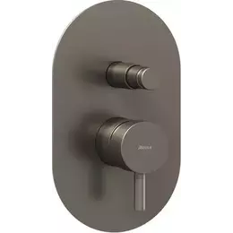 Смеситель для ванны Ravak Espirit ES 061.20GB.O2 X070321, графит матовый - фото 