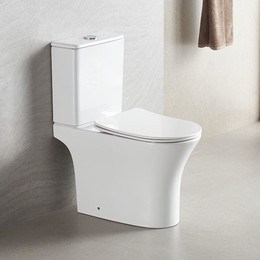 Унитаз-компакт безободковый Mirsant Rock с крышкой микролифт - фото 